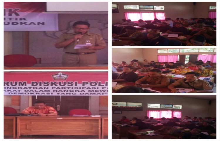 Kegiatan koordinasi forum diskusi politik tahun 2018
